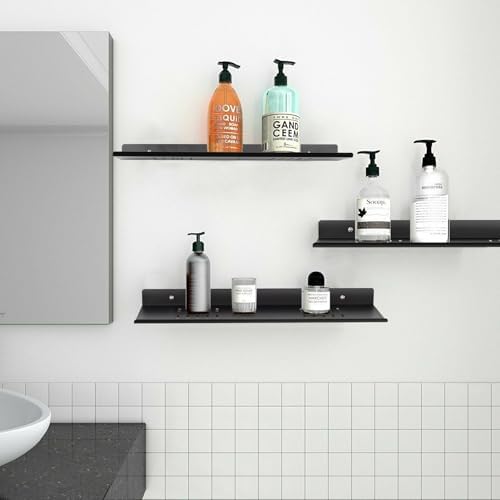 2 Pack Aluminum Shower Caddy with Self-Adhesive Mount