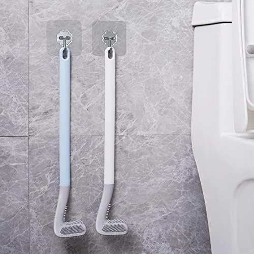 MBETA Long Handle Toilet Brush with Soft Rubber Head