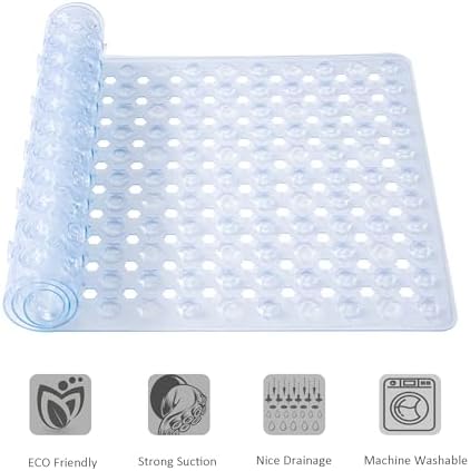 Mantto Non Slip Bath Mat with Suction Cups