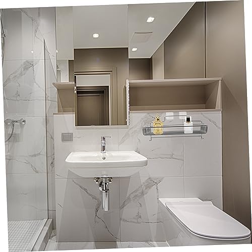 Beatifufu Wall Mounted Shower Organizer with Adhesive Shelves