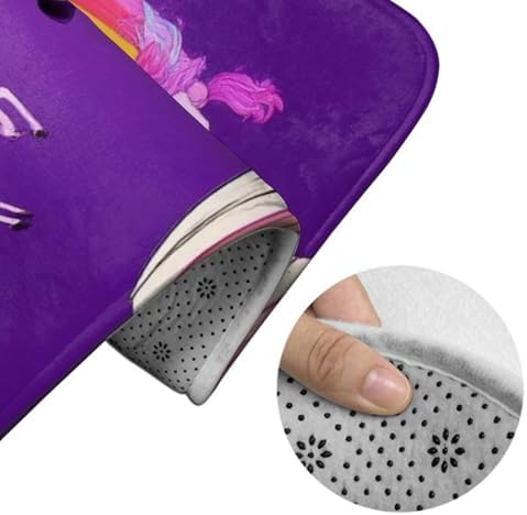BoomDragon Anti-Slip Bathtub Mat with Rainbow Unicorn Design