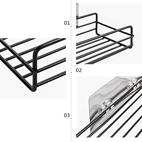 ANNBKA Wall Mount Shower Caddy Black 1