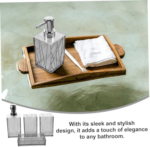 Yardenfun 1Set Transparent Bathroom Accessory Set 1