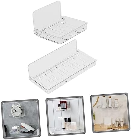 Zerodeko 2pcs Foldable Wall Towel Shelf No Drilling
