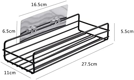 ANNBKA Wall Mount Shower Caddy Black 1