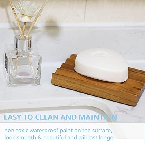 HTB Teak Soap Dish with Raised Base