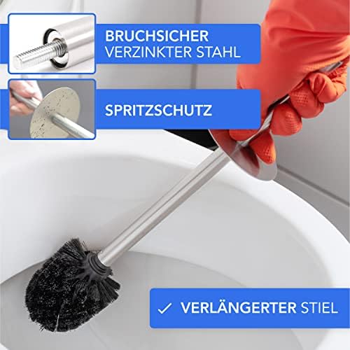 Bamodi Toilet Brush and Holder - Matt Black 1