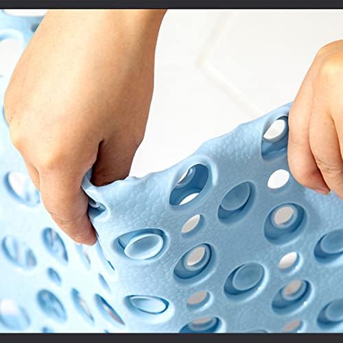 Anti Slip Bath Mat with Suction Cups and Drainage Pink 70x38cm