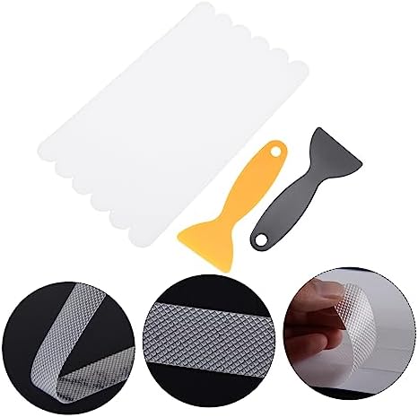 Non-Slip Bathtub Stickers with Scrapers 6pcs