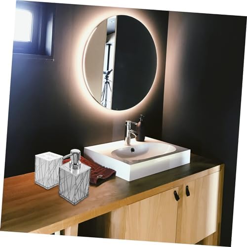 LIFKOME 1Set Transparent Grey Bathroom Accessories 1