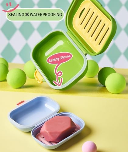 Travel Soap Case with Leakproof Lid and Drainage Tray 1