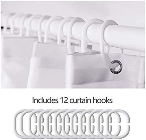 Feelyou Human Brain Shower Curtain Set with 12 Hooks