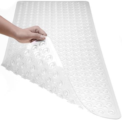 Non Slip Bath Mat with Suction Cups and Drain Holes