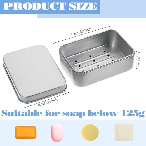 Piriuuo Travel Soap Container with Lid