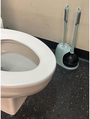2-Piece Toilet Cleaner with Brush Caddy and Holder