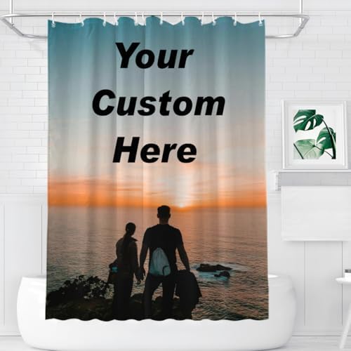 Customized Shower Curtain with Photo Personalization
