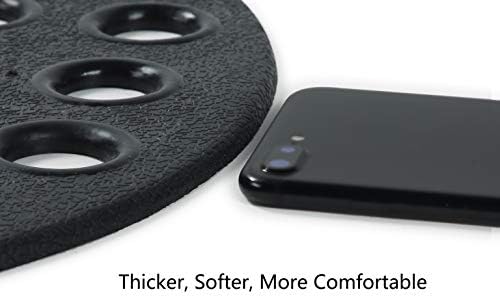 ALL PRIDE Non Slip Black Bathtub Mat 29x15 Inch Oval
