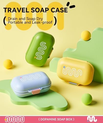 Travel Soap Case with Leakproof Lid and Drainage Tray 1