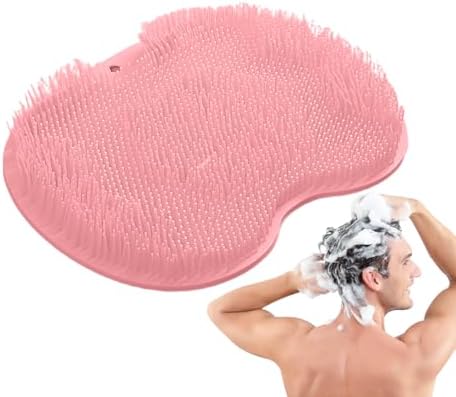 Non-Slip Back Bath Wash Pad - Quick-Dry Shower Foot Scrubber Mat 1