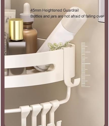 Shower Shelf Racks Gray 1 Layer Corner Storage Caddy