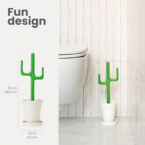 Vigar Cactus Toilet Brush Set with Holder 1