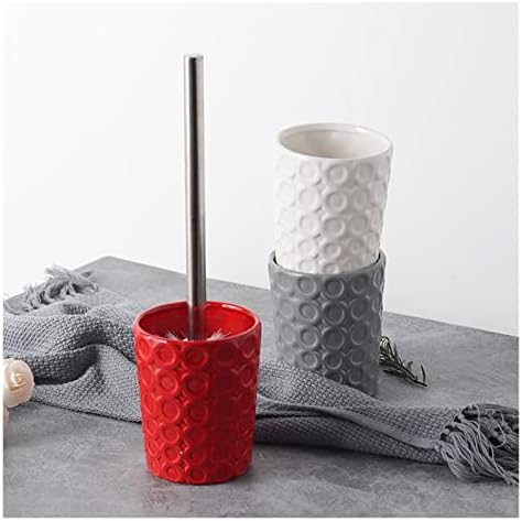 INPETS Toilet Brush Holder Set with Ceramic and Stainless Steel
