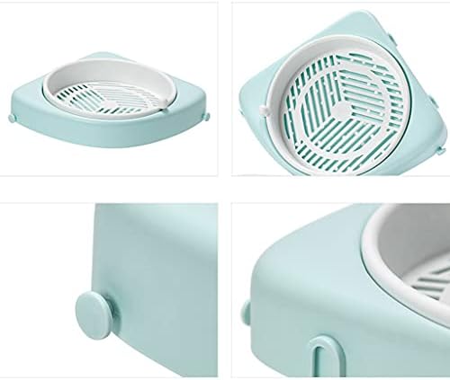 WISHNYMPH Wall-Mounted Rotating Shelf with Hooks Pink
