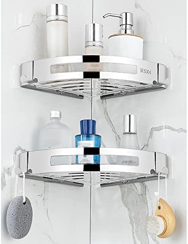 304 Stainless Steel Corner Shower Shelf Organizer 1
