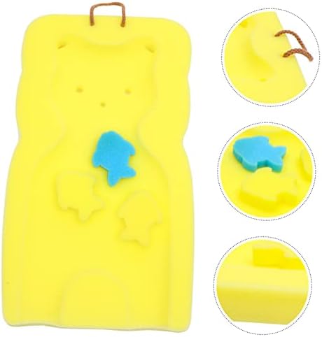 MAGICLULU Cute Bear Bath Mat for Newborns