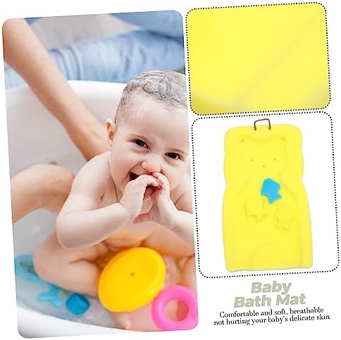 MAGICLULU Cute Bear Bath Mat for Newborns