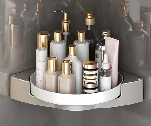 HaoAnKe Corner Shower Caddy Lazy Susan Organizer