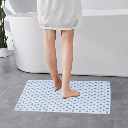 Non-Slip Bath Mat with Suction Cups 27x14 Inch