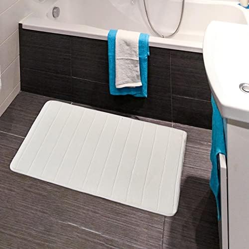 Duiaynke Floor Mat Anti-Skid Bathtub Rug Beige 40x60cm