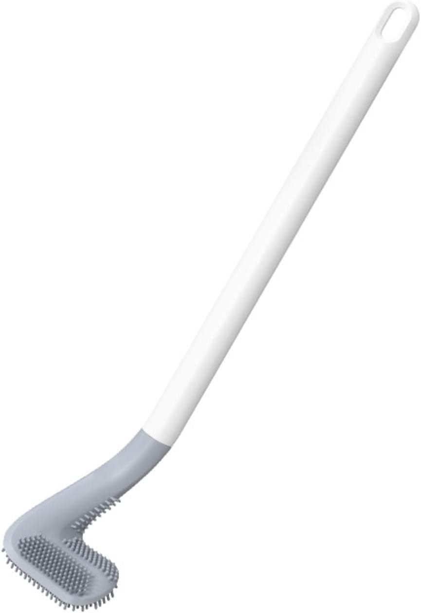 MBETA Long Handle Toilet Brush with Soft Rubber Head