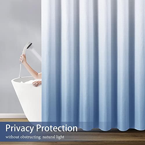 Naturoom Blue Ombre Shower Curtain Set 72x84 Inches 1