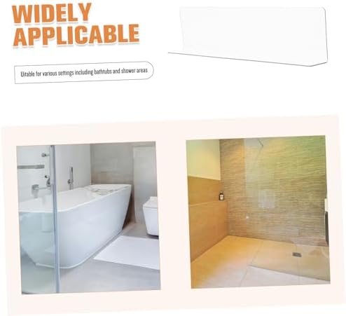 Shower Corner PVC Splash Barrier for Tub and Shower