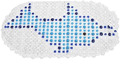 Qtqgoitem Rubber Dolphin Print Bath Mat 67x37cm