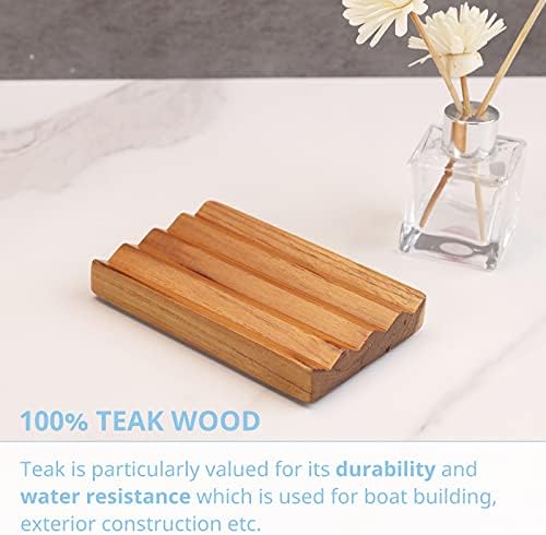 HTB Teak Soap Dish with Raised Base