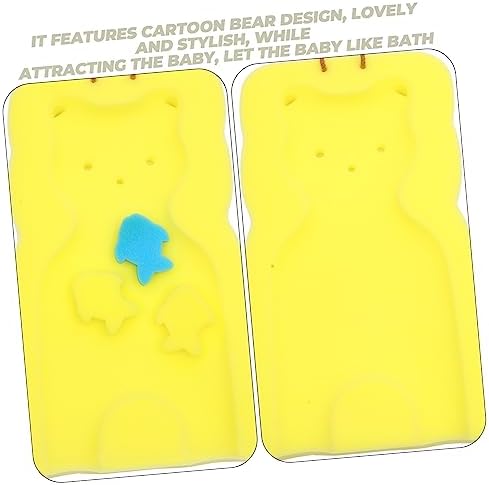 MAGICLULU Cute Bear Bath Mat for Newborns
