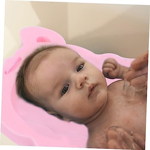Hoement Baby Sponge Mat Non-Slip Bath Cushion Pink 1