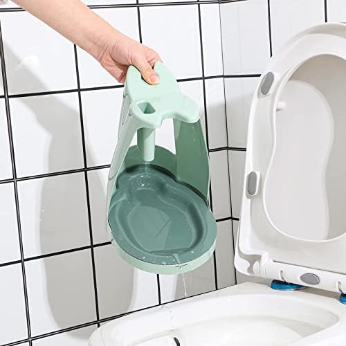 Cq Acrylic Toilet Brush and Plunger Set with Holder