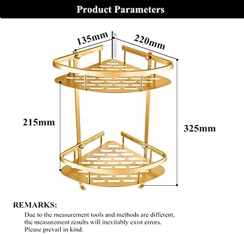 ANNBKA Gold Shower Caddy Wall Mounted Organizer