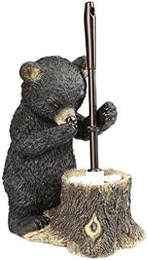 Toilet Brush with Holder Set Bear Design Deep Cleaning