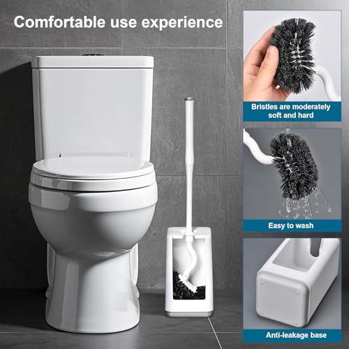 BKCOYSJ Toilet Brush Set 3 Pack with Holder 1