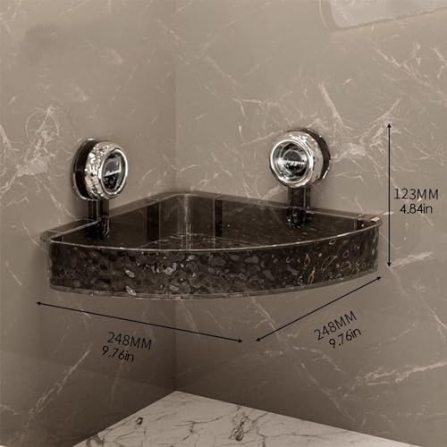 Awakentti Corner Shower Shelf No Drill Gray Storage Rack