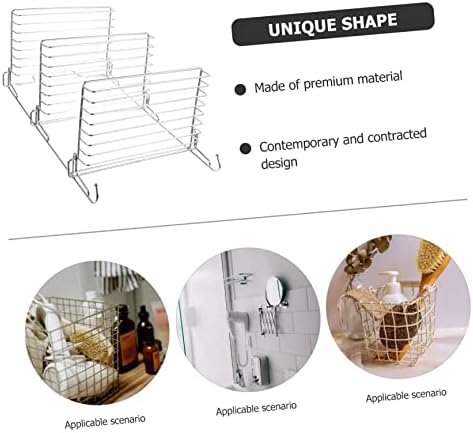 FONDOTIN Adhesive Shower Rack Stainless Steel Wall Shelf