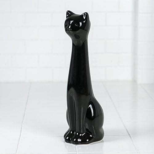 Allure Home Creation Black Cat Toilet Brush Holder and Brush Set 1