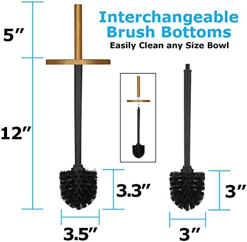 Blue Donuts Toilet Brush and Plunger Set with Holder 1