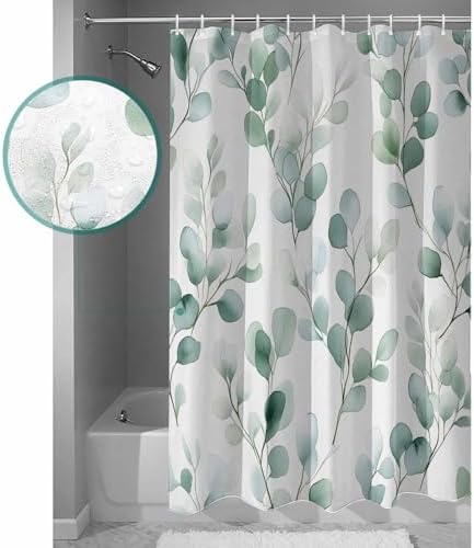 ZOE GARDEN Eucalyptus Shower Curtain Set 72x72