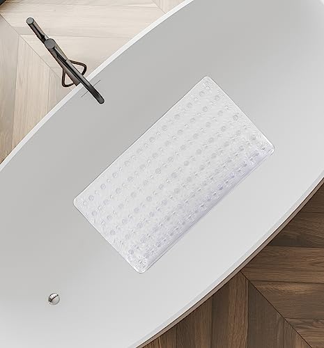 Splash Home Clear PVC Non-Slip Bathtub Mat